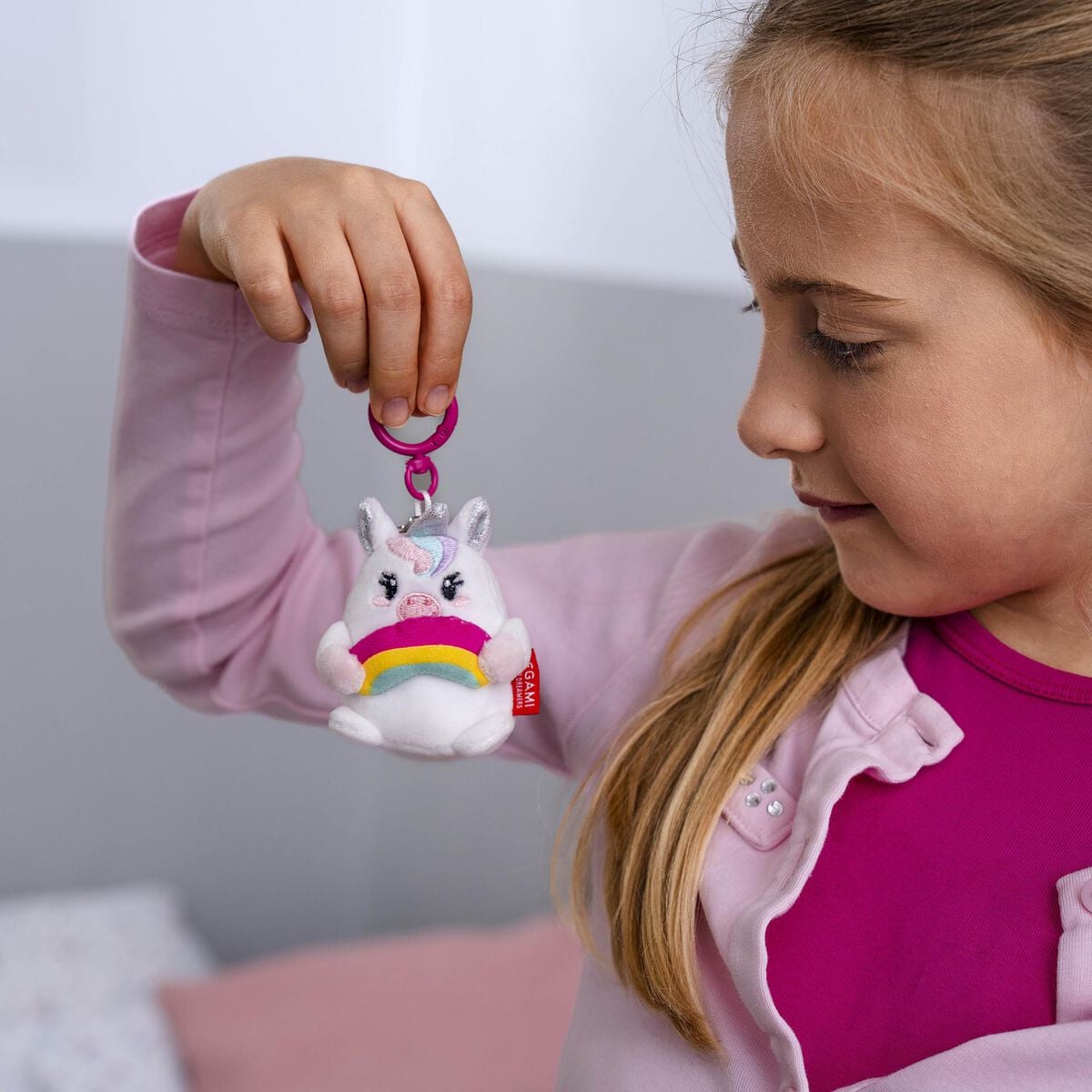 Legami - Llavero de Peluche Unicornio - ¡Diminuto y Súper Suave!