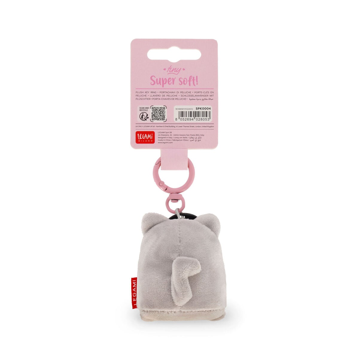 Legami - Llavero Peluche Gato - ¡Tiny Súper Suave!