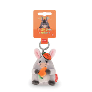 Legami - Llavero de Peluche Burro - ¡Tiny Súper Suave!