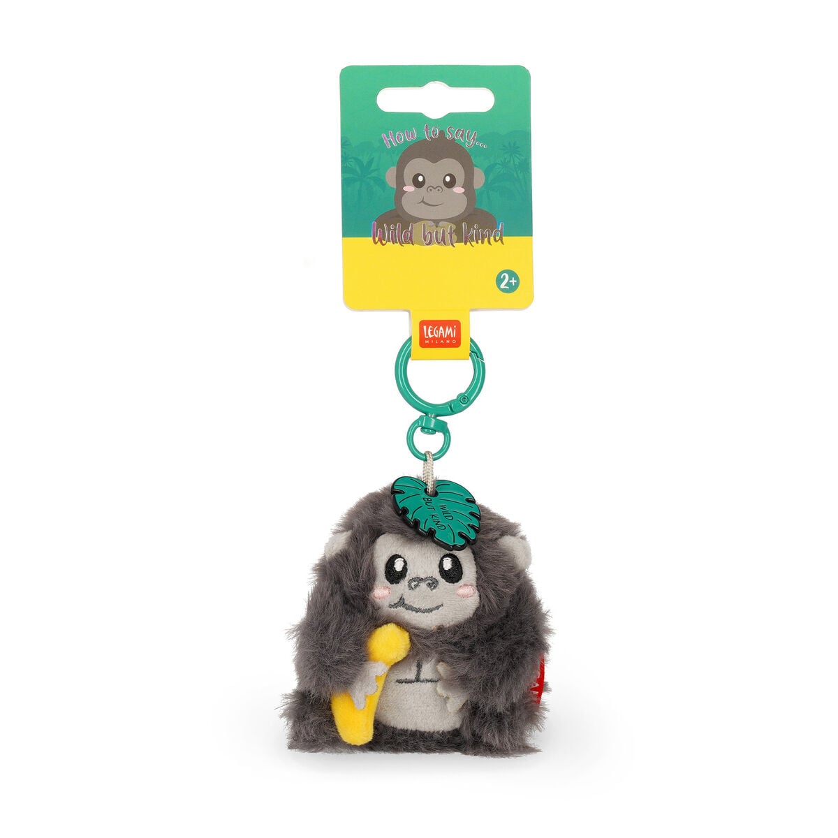 Legami - Llavero de Peluche Gorila - ¡Pequeño y Súper Suave!