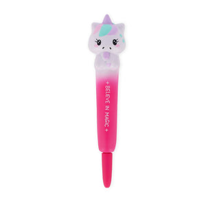 Legami - "Believe in Magic" Bolígrafo de Gel Suave Unicornio - Objetos apretujables