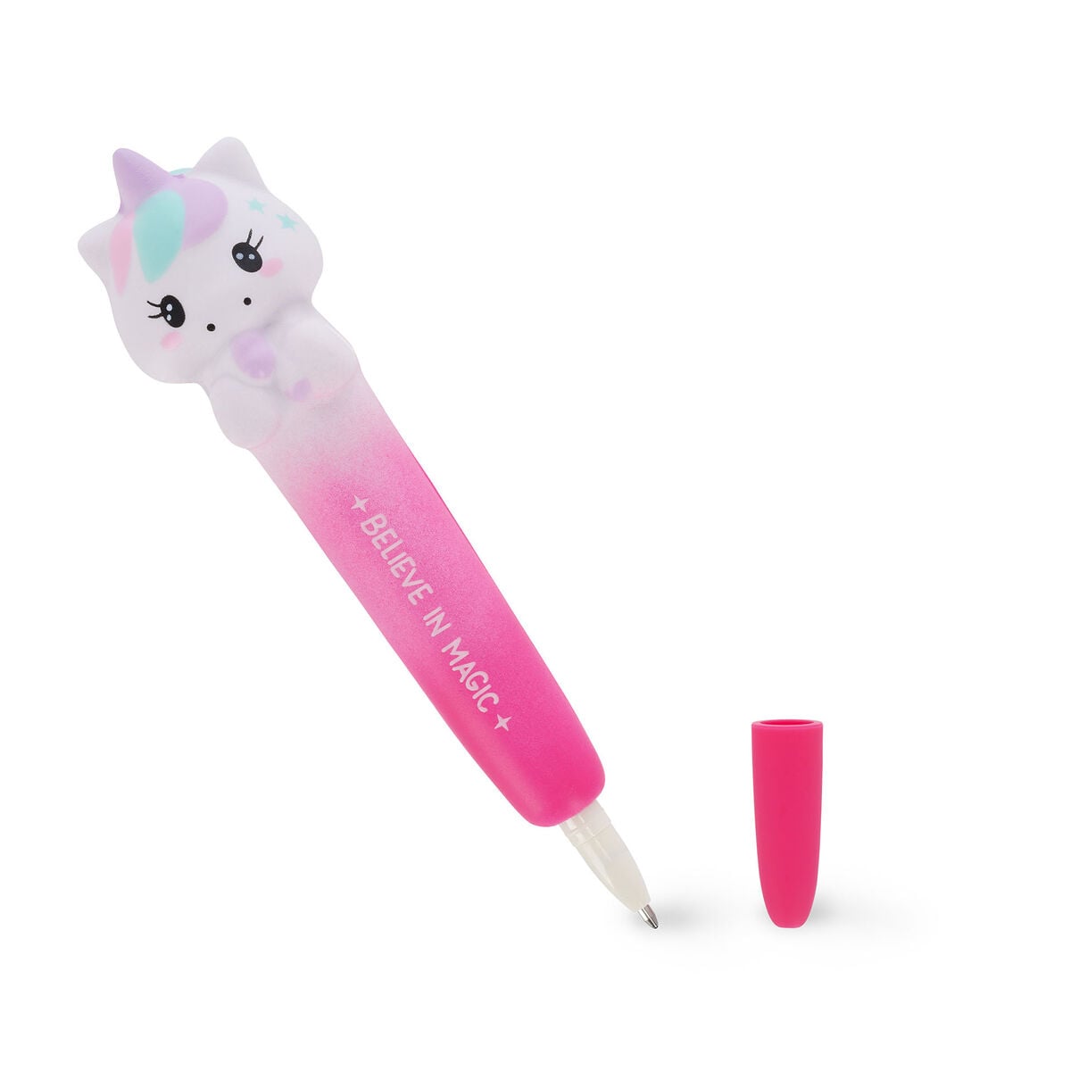 Legami - "Believe in Magic" Bolígrafo de Gel Suave Unicornio - Objetos apretujables