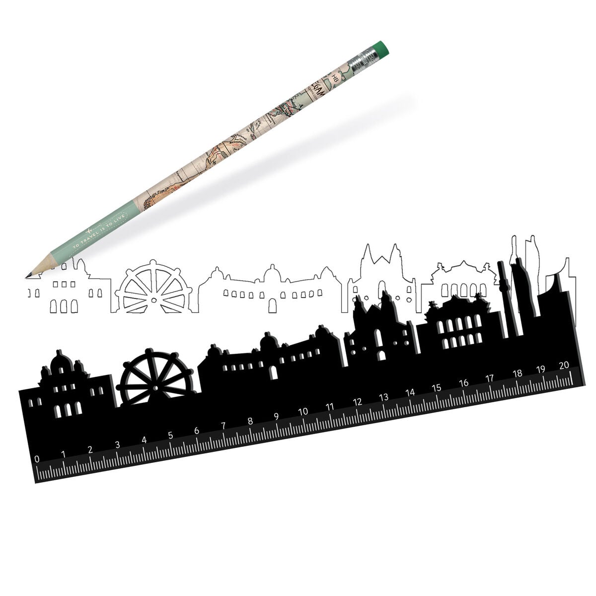 Legami - Regla con la silueta de Viena - Follow Skyline