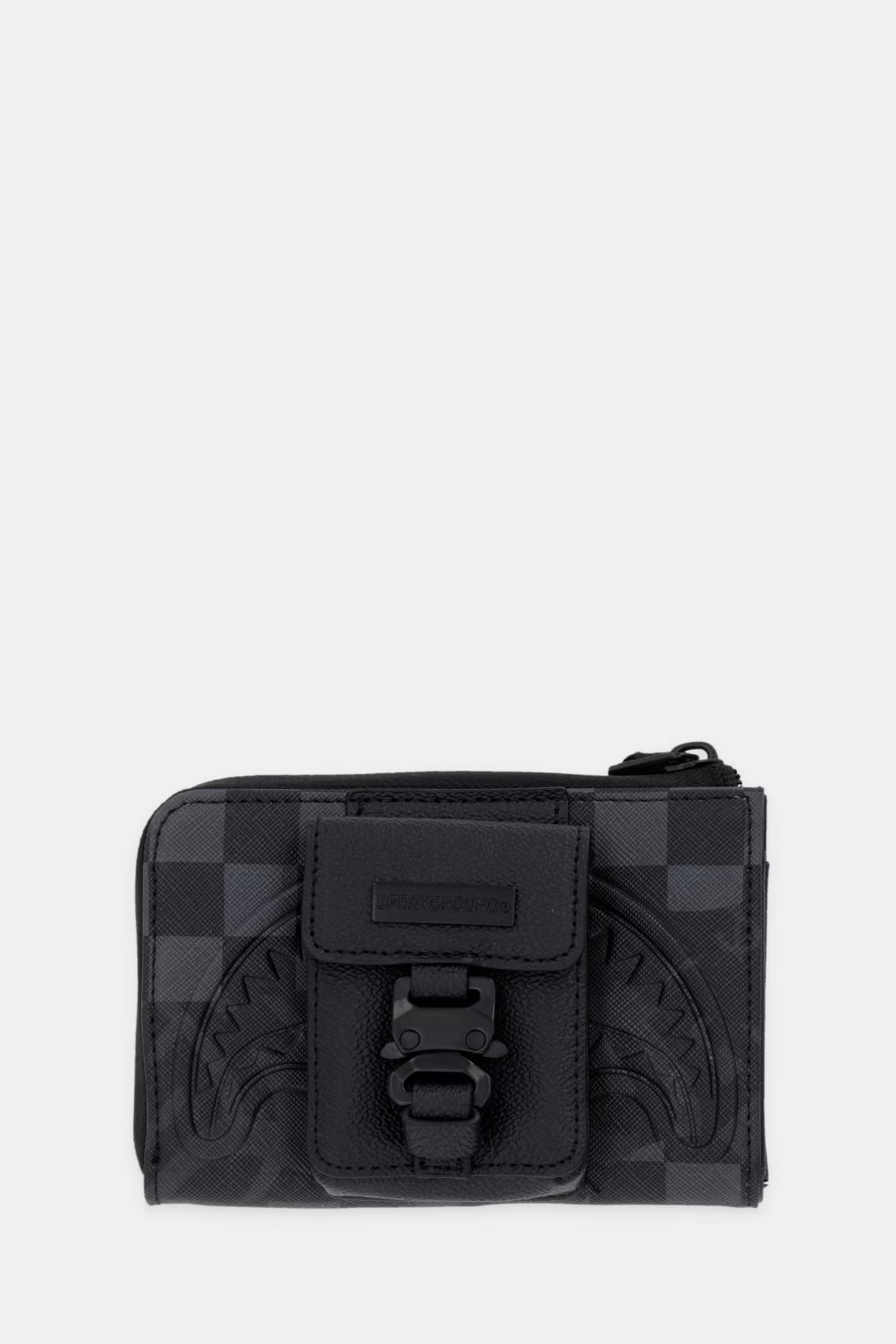 Sprayground - Cartera de piel sintética negra 910W9054NSZ