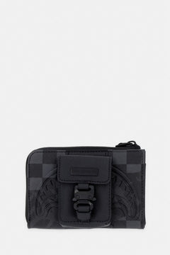 Sprayground - Cartera de piel sintética negra 910W9054NSZ