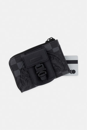 Sprayground - Cartera de piel sintética negra 910W9054NSZ