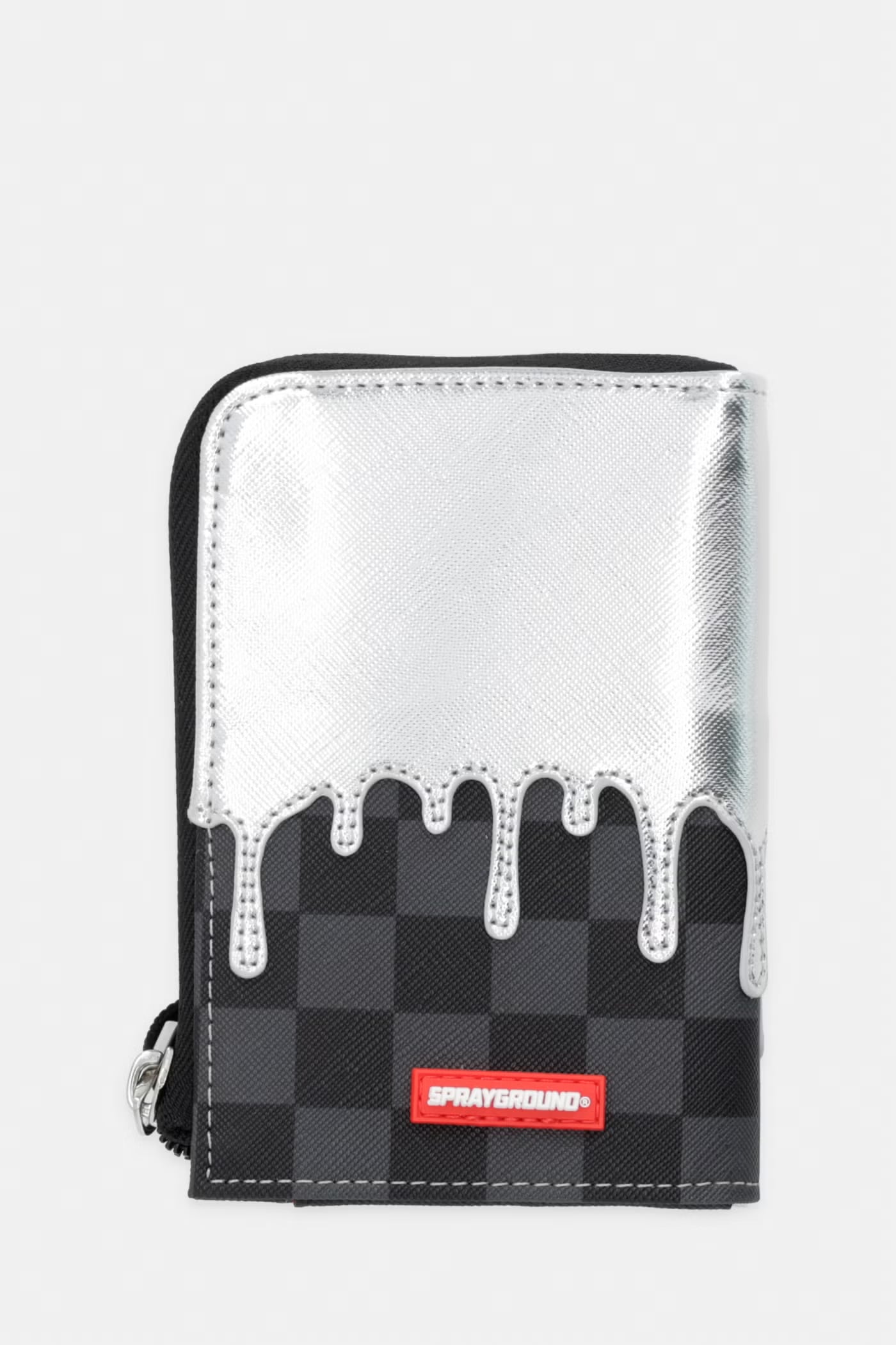 Sprayground - Cartera de piel sintética Plateado 910W8931NSZ
