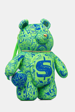 Sprayground - Mochila Sprayground в зелено малък размер с принт 910B7389NSZ