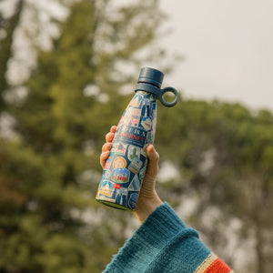 Legami - Termo de 500 ml - Adhesivos de Viaje - Frío y Caliente