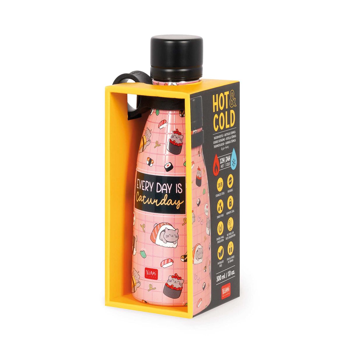 Legami - Termo Mini 300 ml - Sushi Cat - Frío y Caliente