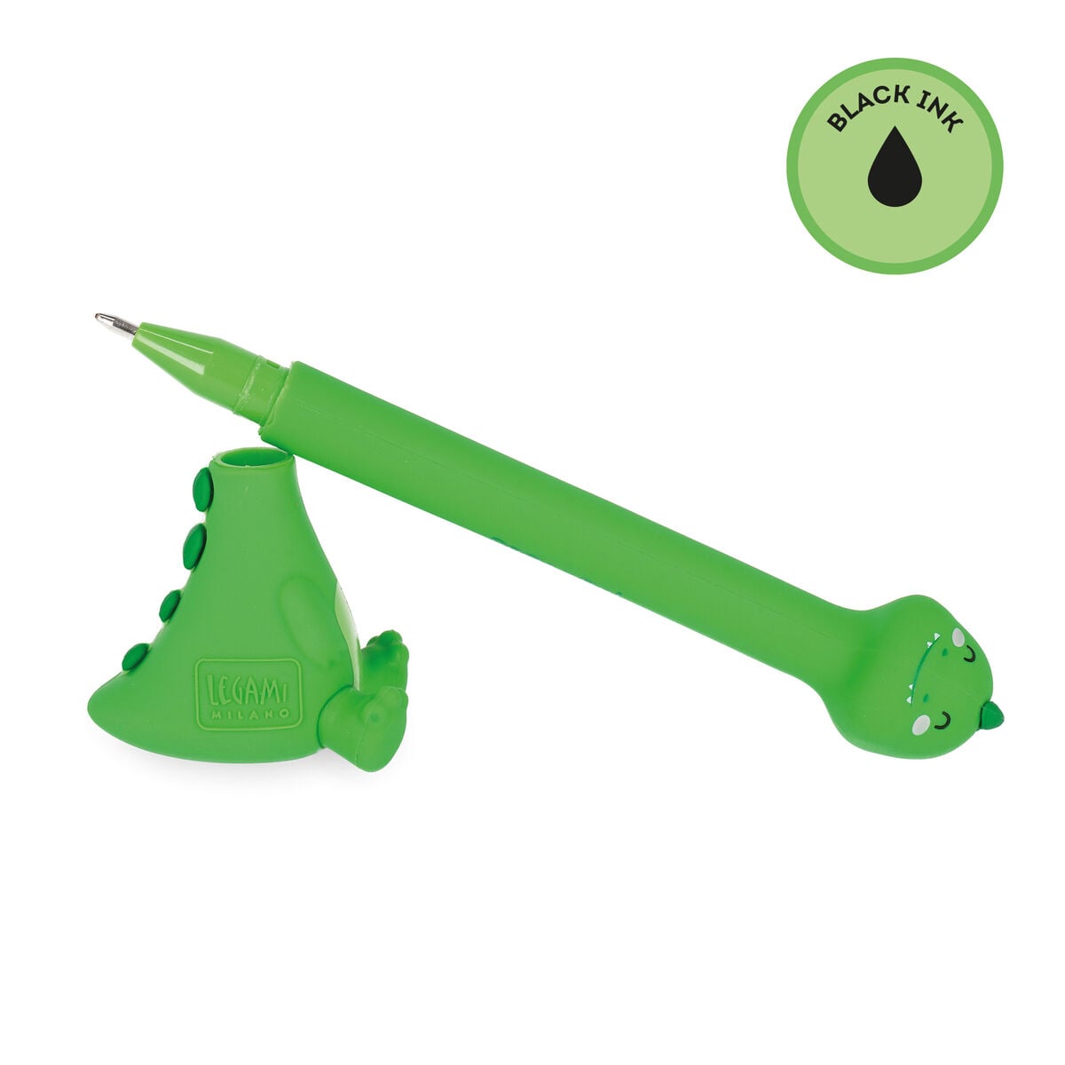 Legami - Bolígrafo Dino con Base - Soporte - Ink Ovation