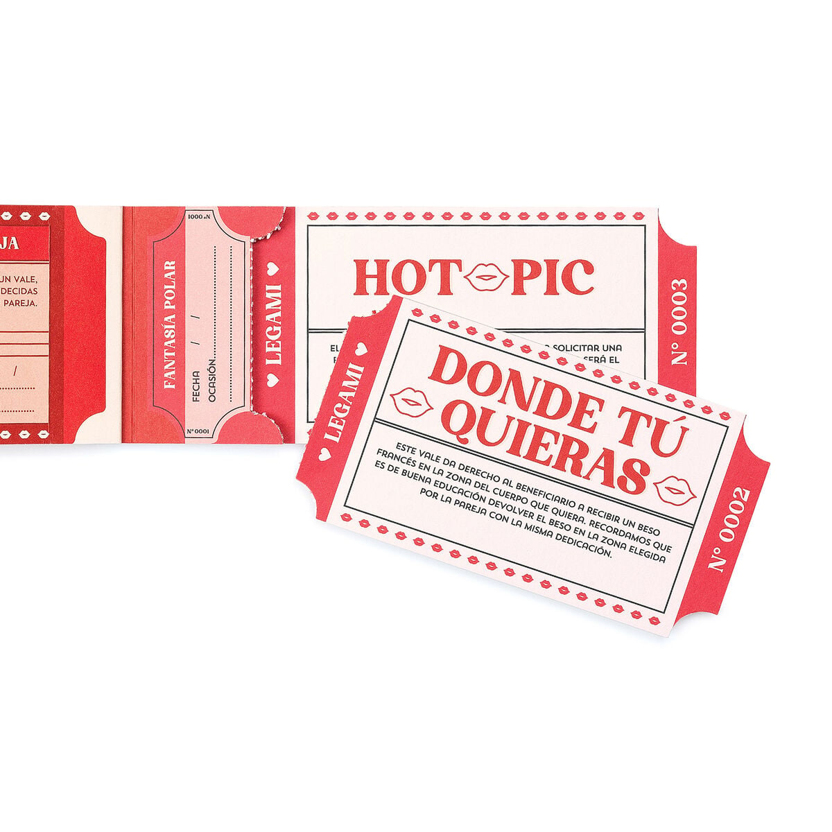 Legami - Libro 24 Sexy Vouchers - Español - Vales de regalo