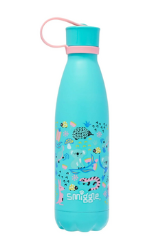 Smiggle - Botella de acero inoxidable con tapa Hi There, 500 ml