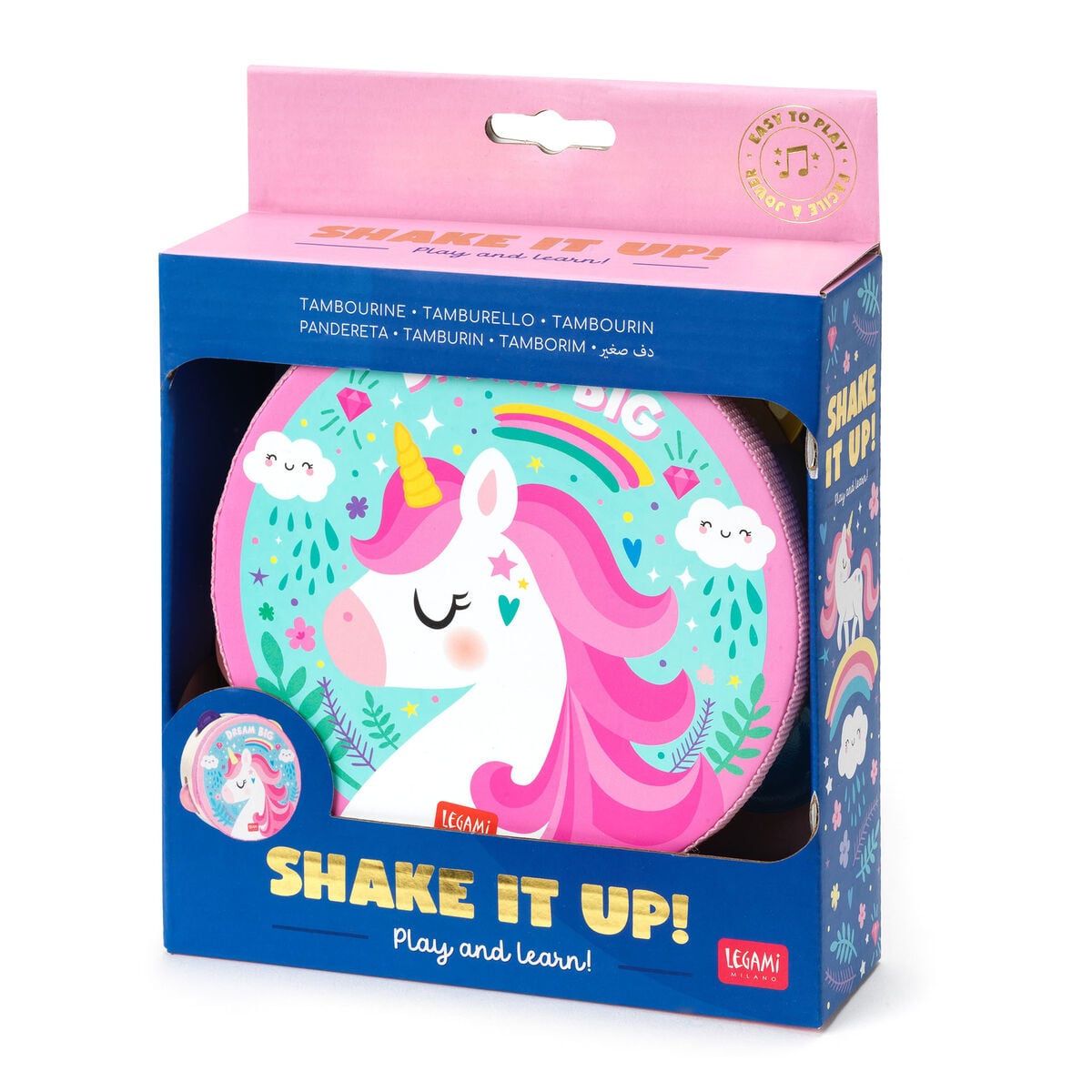 Legami - Pandereta Unicornio - ¡A mover el esqueleto!