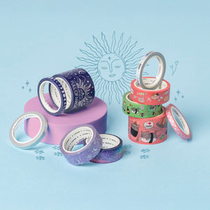 Legami - Set de 5 Cintas Adhesivas Decorativas de Papel Mágico - De Cinta en Cinta