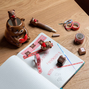 Legami - Juego de 5 cintas adhesivas decorativas de ositos - De cinta a cinta