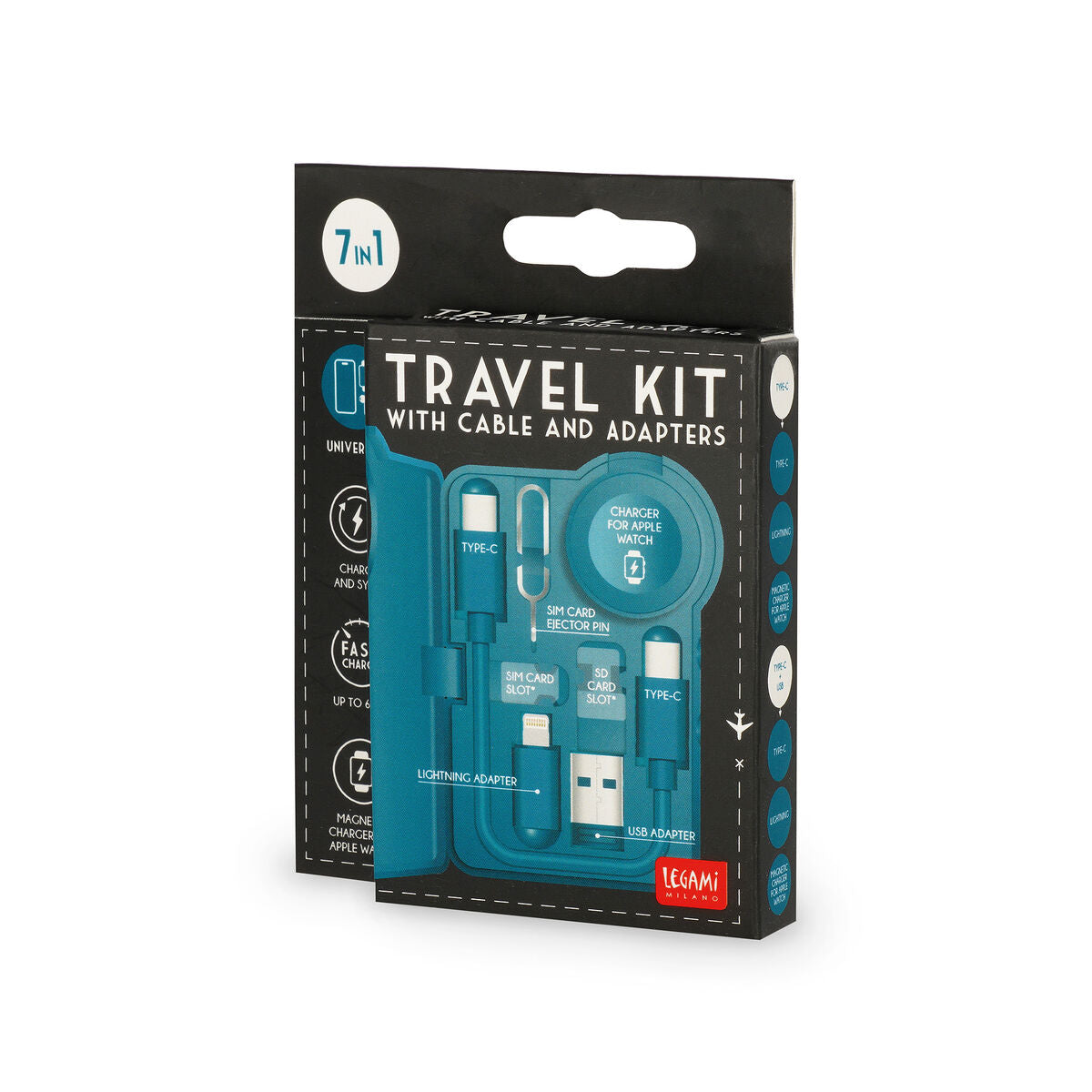 Legami - Kit de viaje con cable y adaptadores