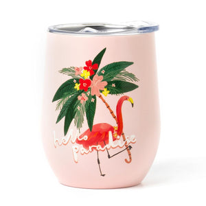 Legami - Vaso térmico de 325 ml - Flamenco - Frío y caliente