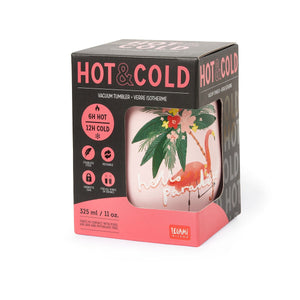 Legami - Vaso térmico de 325 ml - Flamenco - Frío y caliente