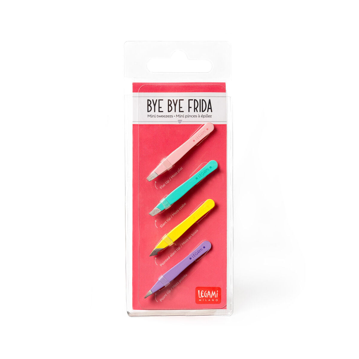 Legami - Set de 4 mini pinzas multicolores - Bye Bye Frida