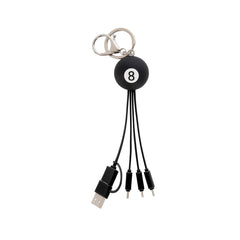 Legami - Llavero Cable de Carga 6 en 1 8 Ball - Link Up