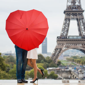 Legami - Paraguas con forma de corazón - Rojo - I Love You Umbrella