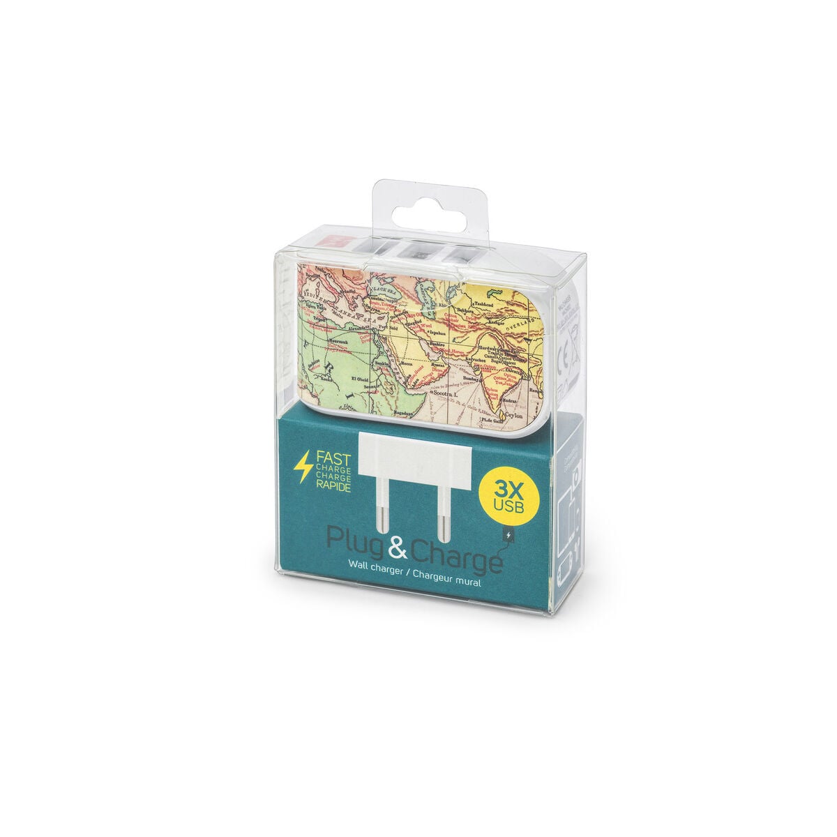 Legami - Cargador de pared - 3 USB - Plug & Charge