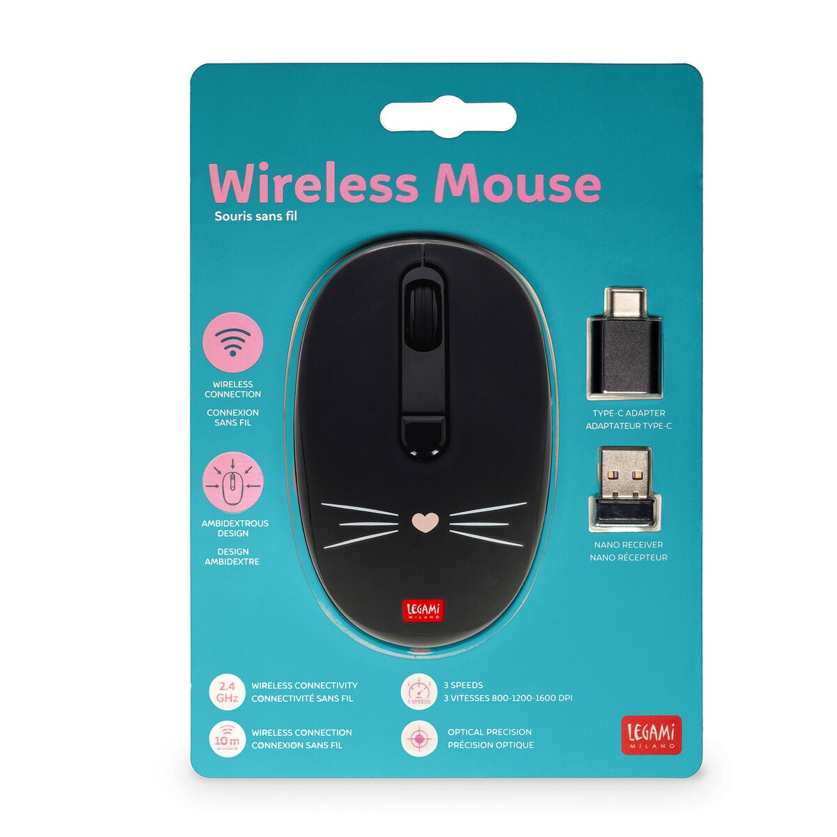 Legami - Ratón Inalámbrico Kitty - Ratón Inalámbrico