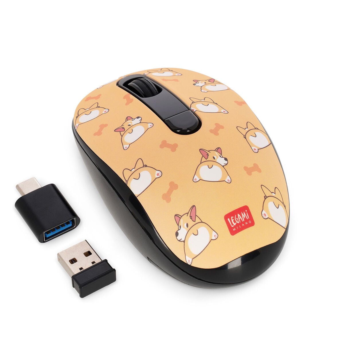 Legami - Ratón inalámbrico Corgi - Ratón inalámbrico