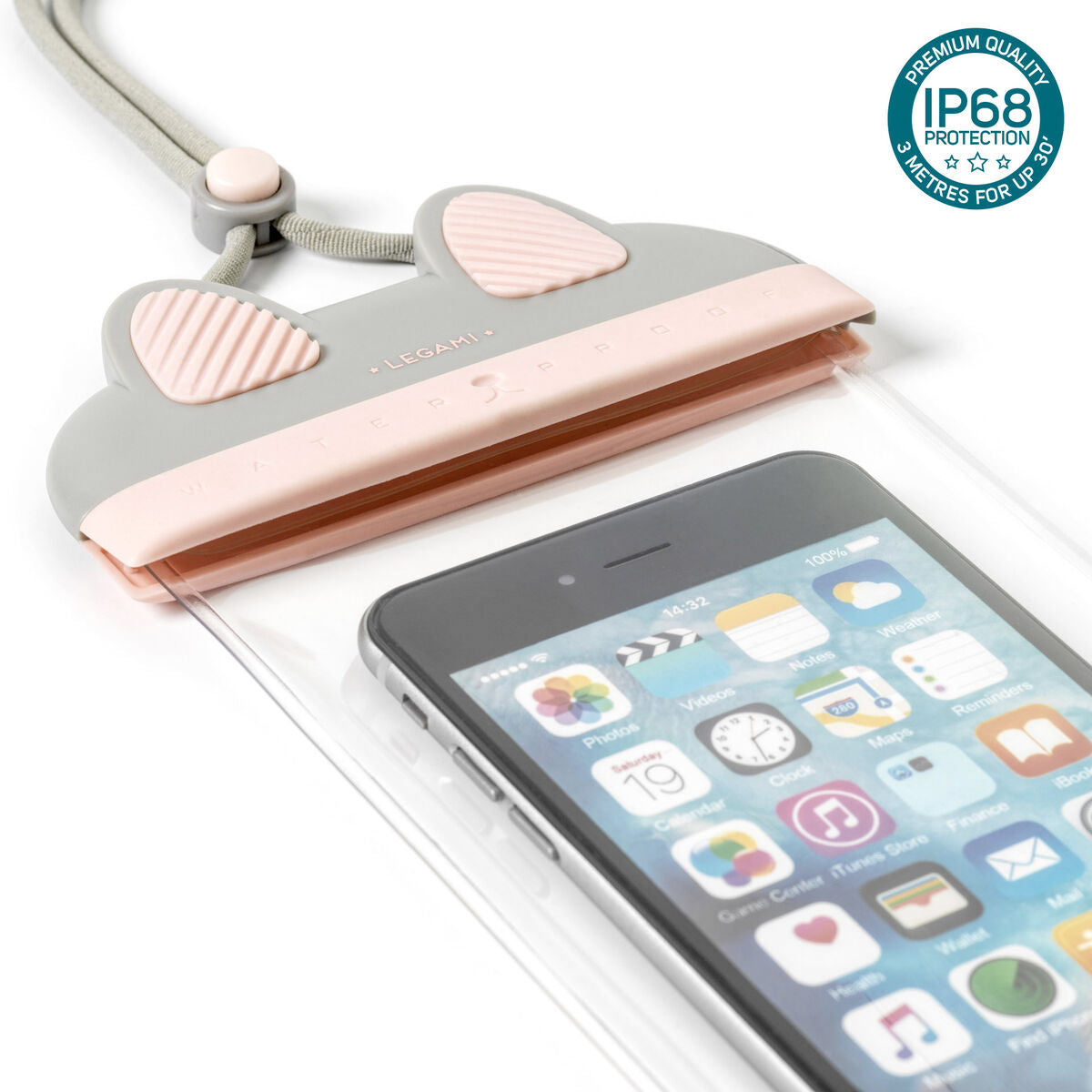 Legami - Bolso Pequeño Impermeable para Smartphone Kitty - Bolso Pequeño Impermeable para Smartphone