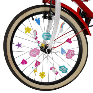Legami - Juego de 30 decoraciones para radios de bicicleta - Unicornio - ¡Decora tu bici!