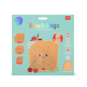 Legami - Set de 3 Bolsas Reutilizables para Aperitivos - Cookie - Snack Bags