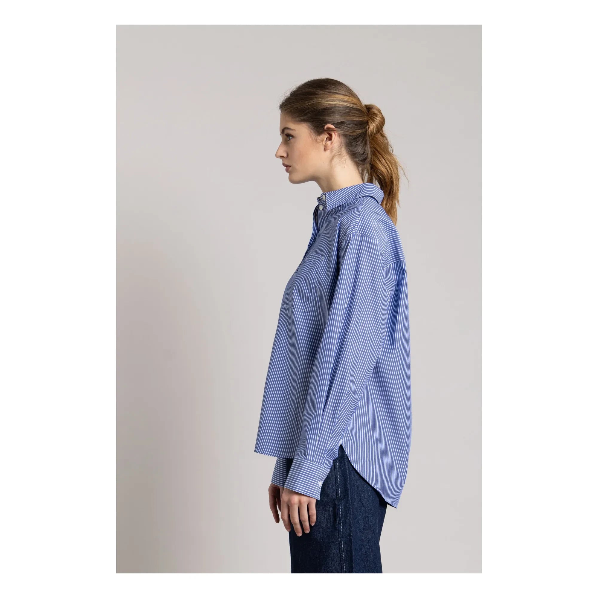 Smallable Mujer - Camisa Kanel Rayada | Azul