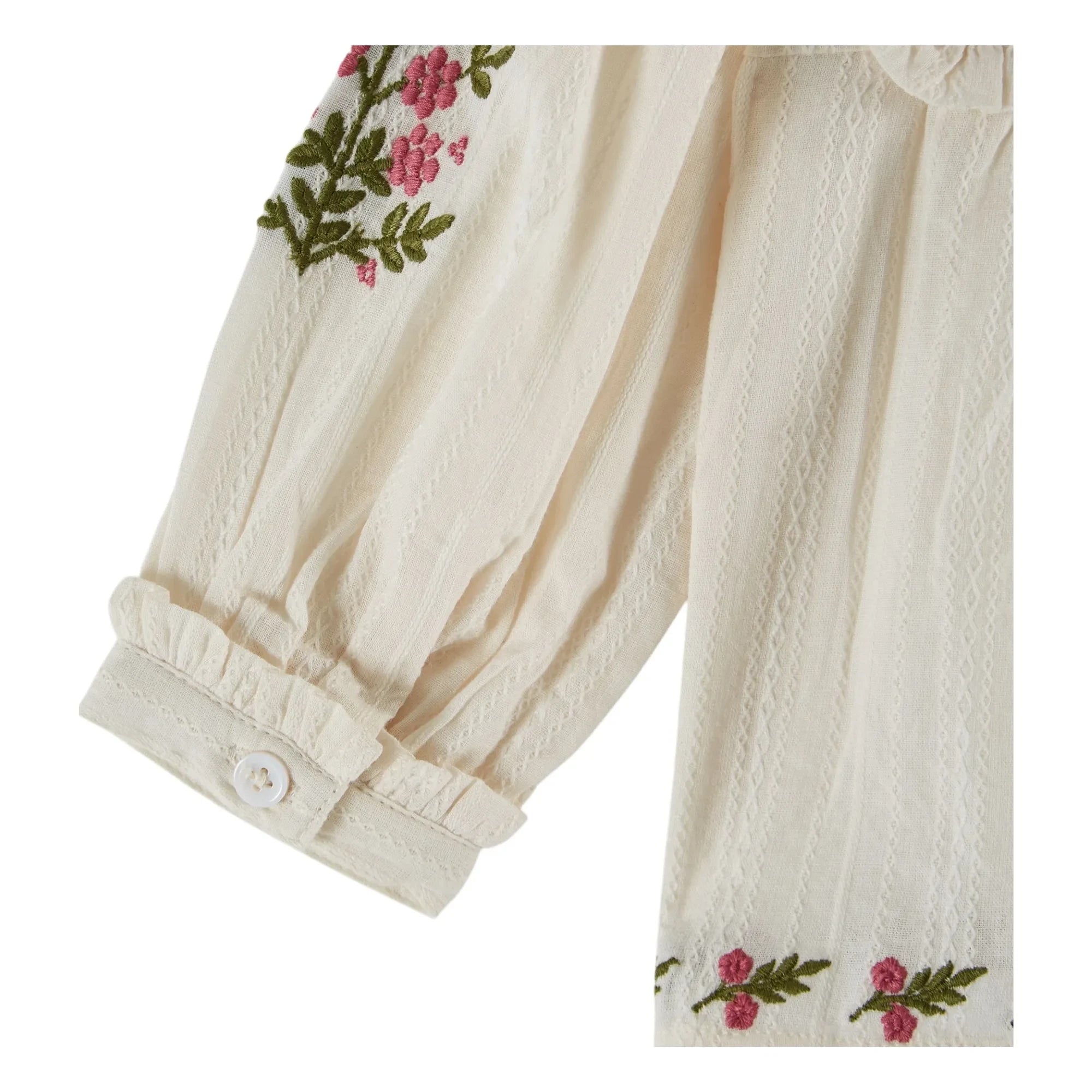 Emile et Ida - Blusa bordada | Crema
