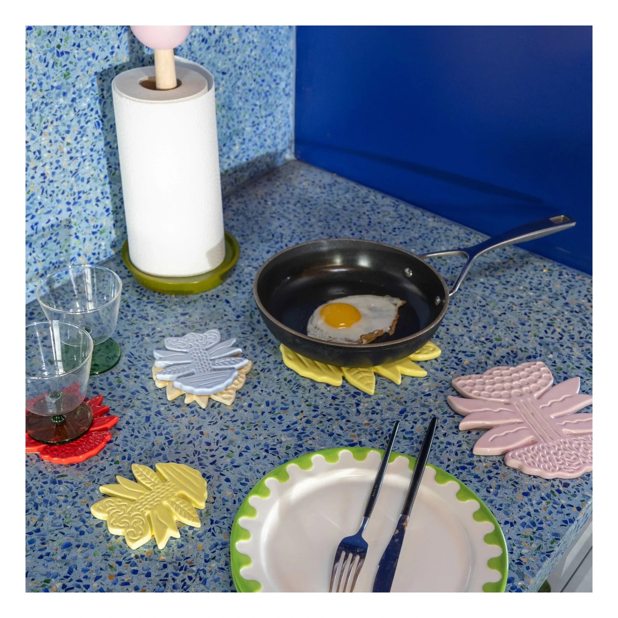 &Klevering - Posavasos Blume | Rosa