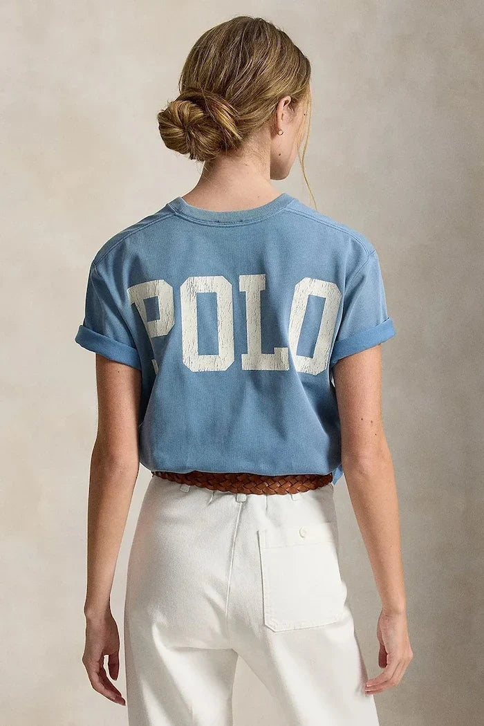 Camiseta de algodón para mujer Polo Ralph Lauren