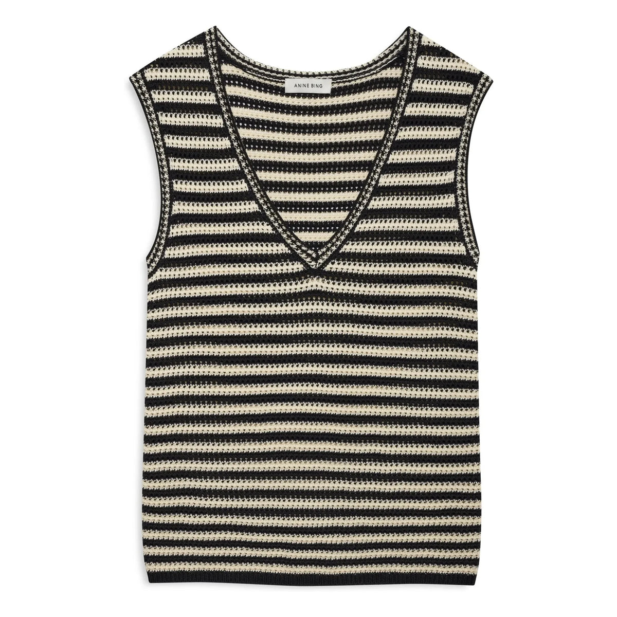 Anine Bing - Camiseta de tirantes a rayas Lowen | Negro