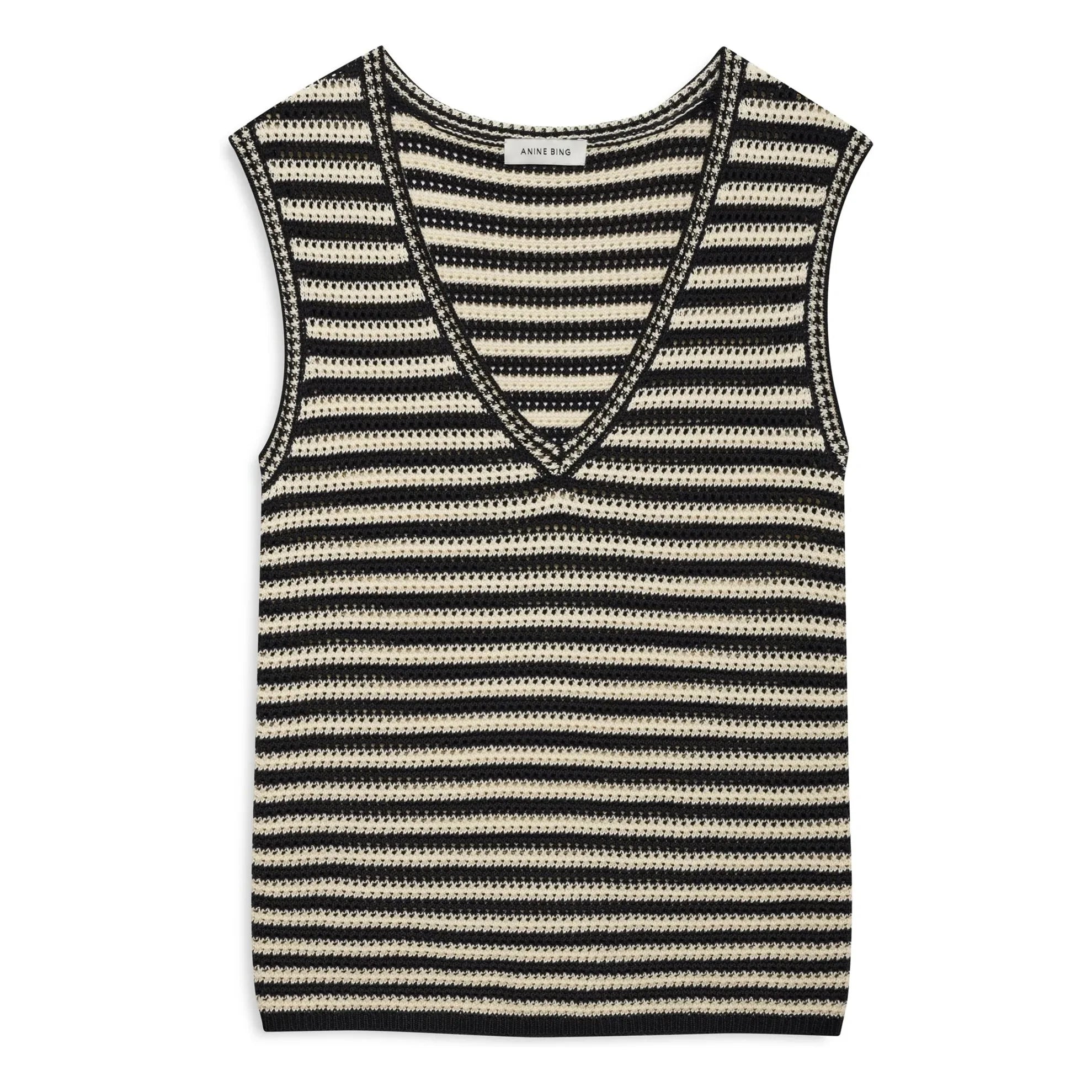 Anine Bing - Camiseta de tirantes a rayas Lowen | Negro