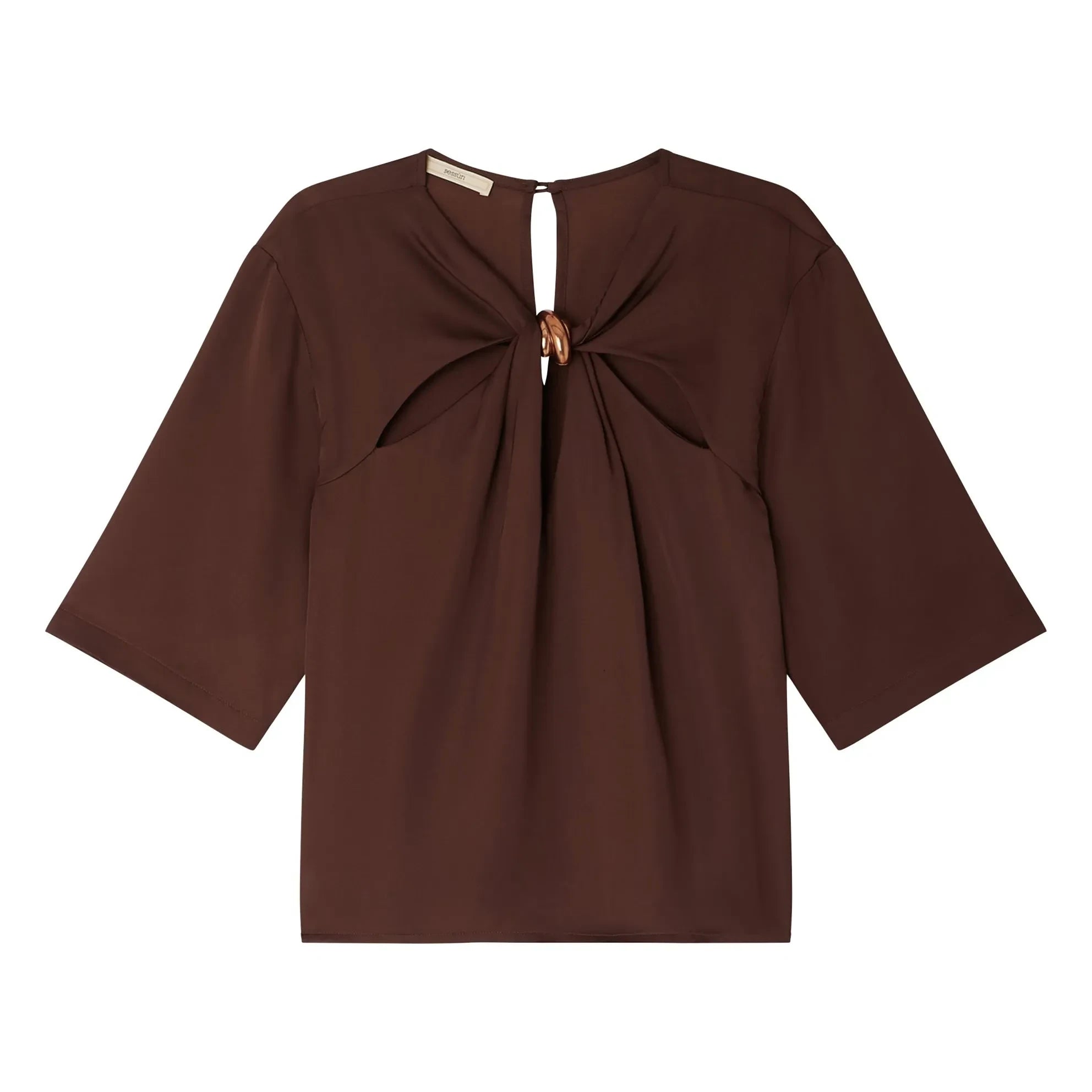 Sessùn - Blusa Amaya | Marrón