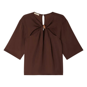 Sessùn - Blusa Amaya | Marrón