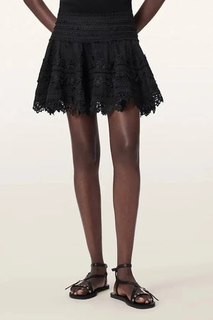 AllSaints Falda de algodón LILLITH