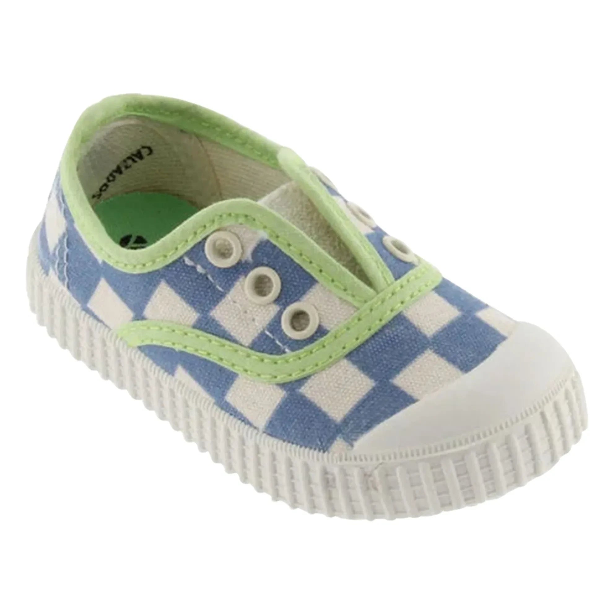 Victoria - Zapatillas de lona a cuadros | Azul