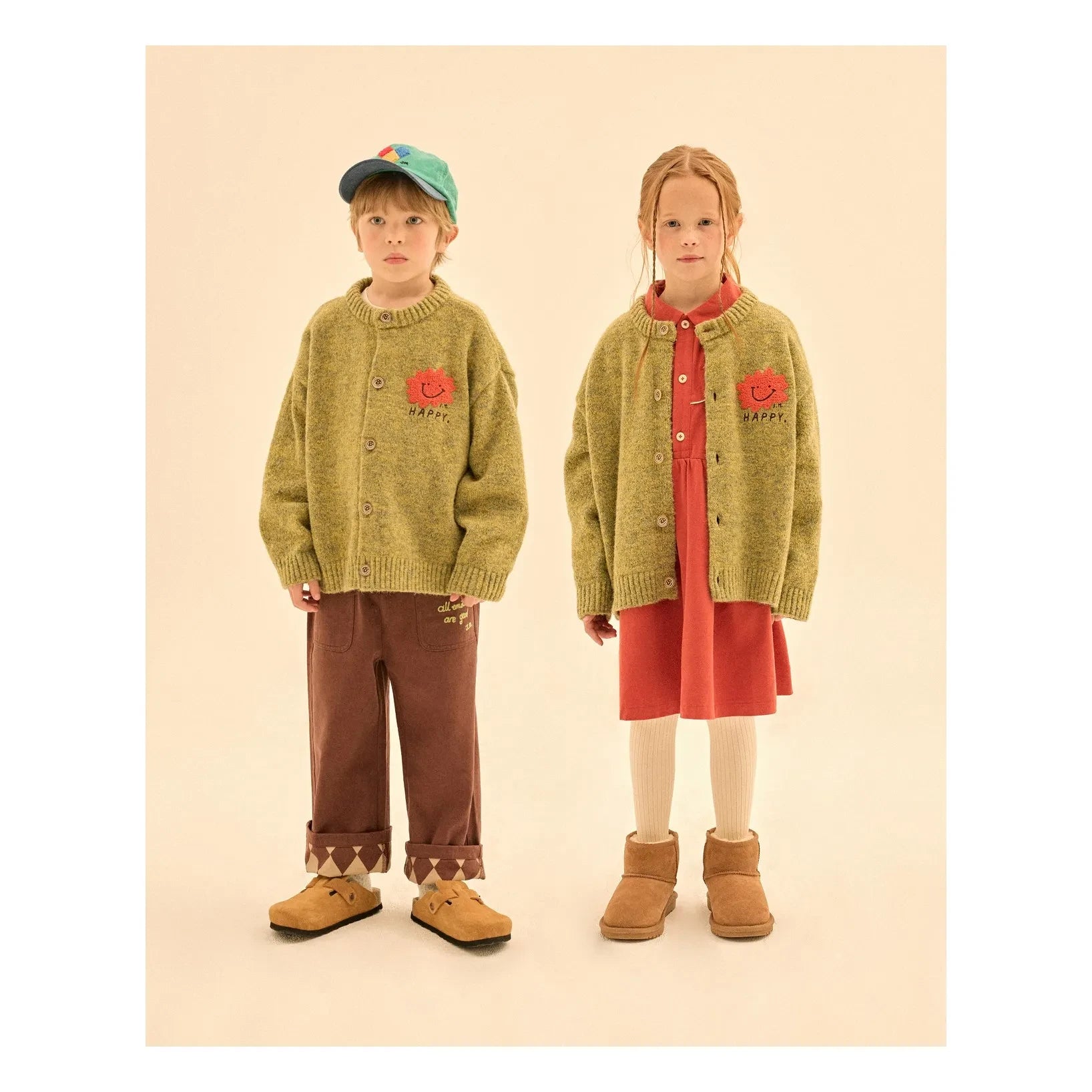 Jelly Mallow - Cardigan Feliz | Verde Oliva