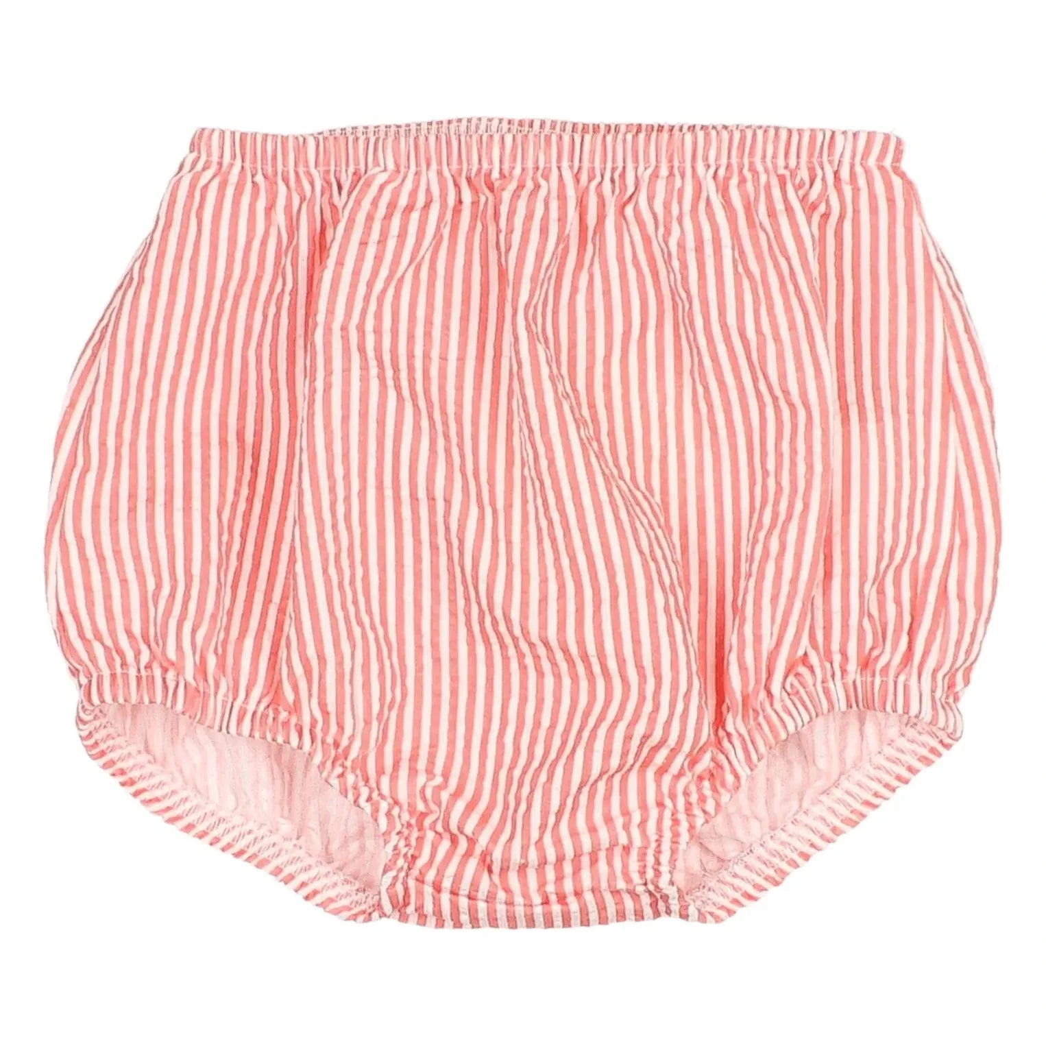 Búho - Braguita Bombacha Seersucker a Rayas | Rojo