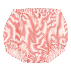 Búho - Braguita Bombacha Seersucker a Rayas | Rojo