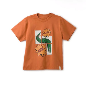 Fabula - Crocodile Tişört | Brick red