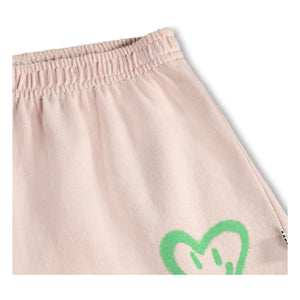 Molo - Akima Shorts de algodón orgánico con corazones | Rosa claro
