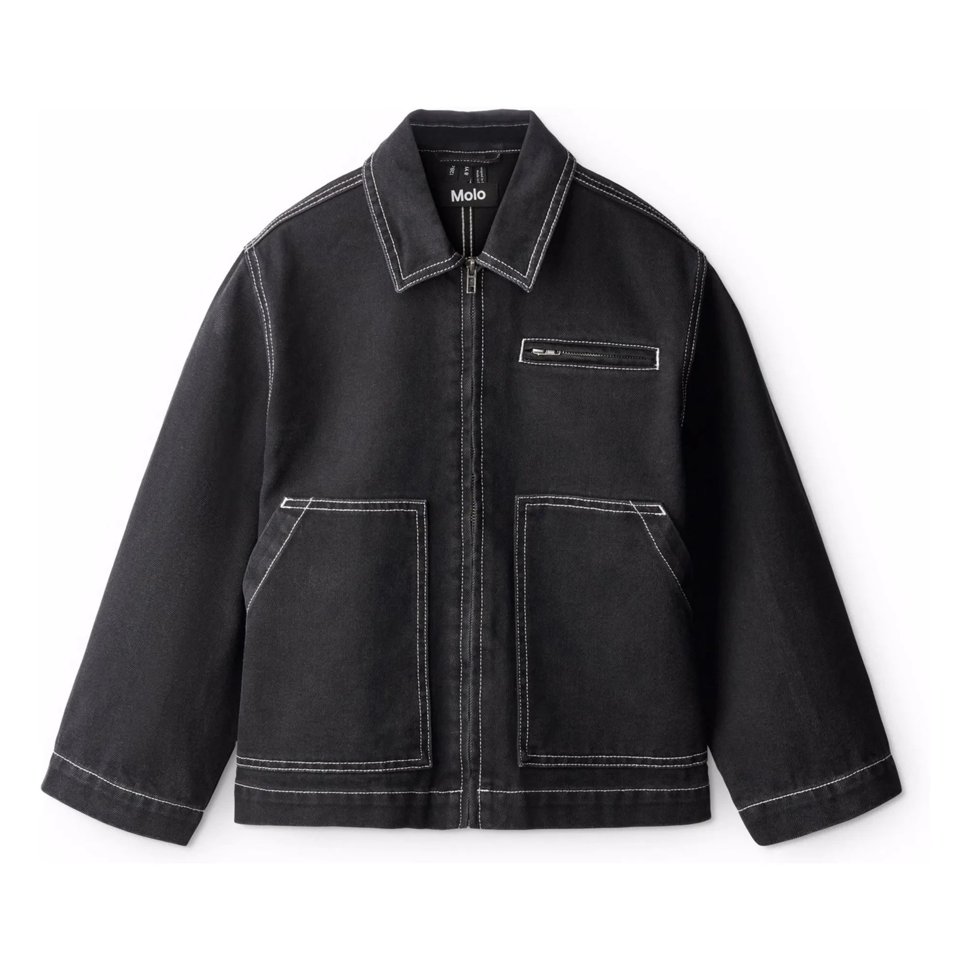 Molo - Chaqueta vaquera de algodón orgánico Hetson | Negro vaquero