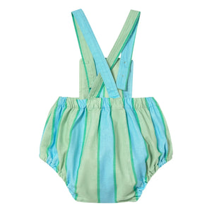 Tinycottons - Mono de lino a rayas | Verde