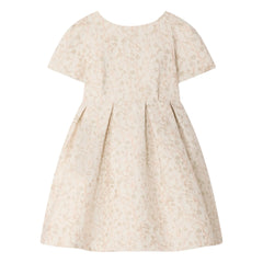 Bonpoint - Vestido Bordado Lilibet Fleurie | Crudo